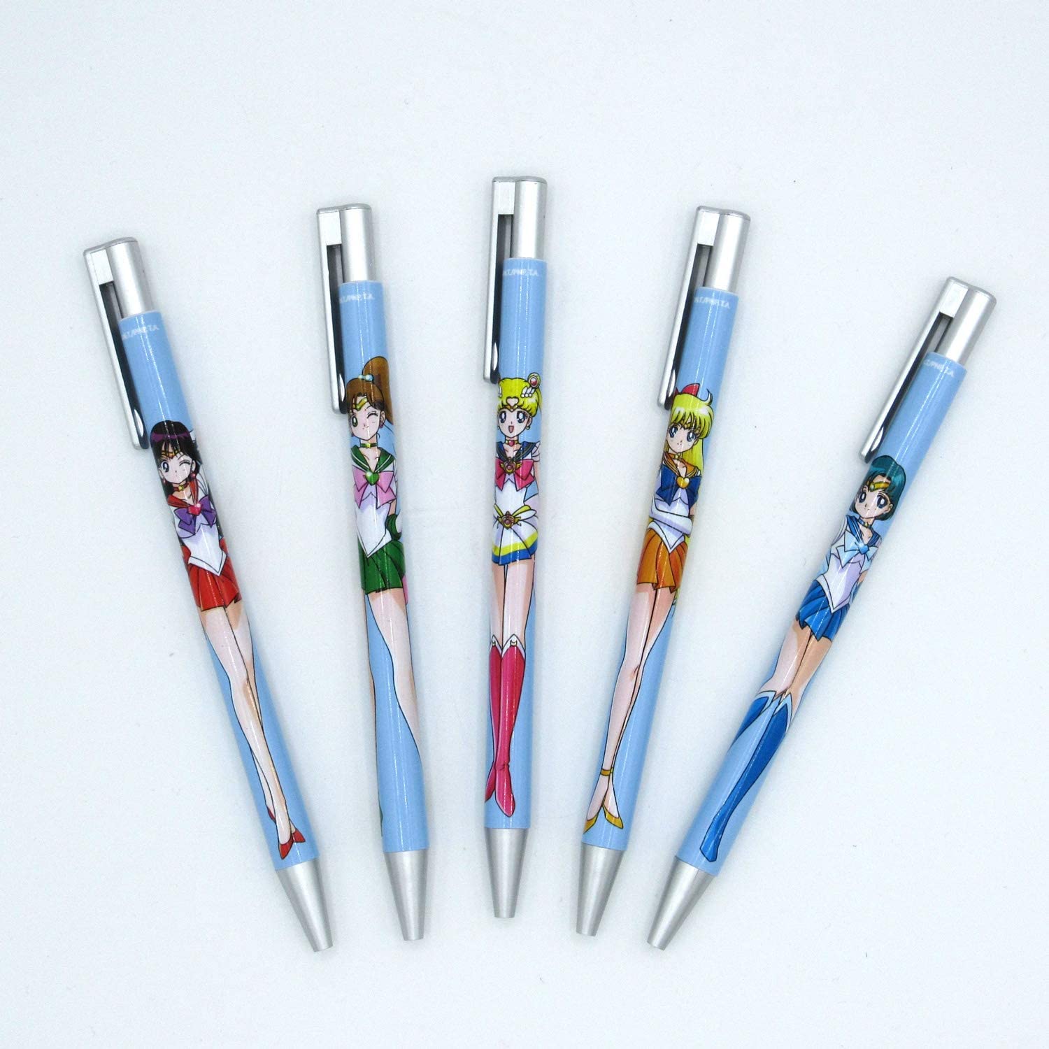 Sailor Moon Featuring Sailor Mercury Mars Jupiter Venus and Sailor Moon Pen Set of Five