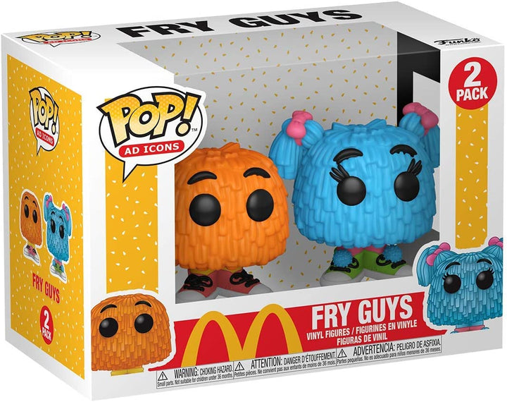 Funko Pop! Ad Icons: McDonald's - 2 Pack Fry Guy Orange & Blue Vinyl Figure