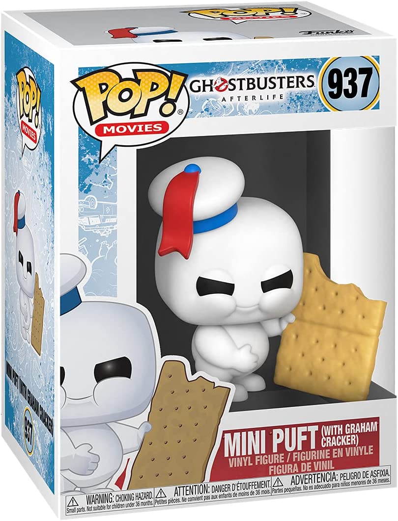 Funko Pop! Movies: Ghostbusters Afterlife - Mini Puft with Graham Cracker Vinyl Figure