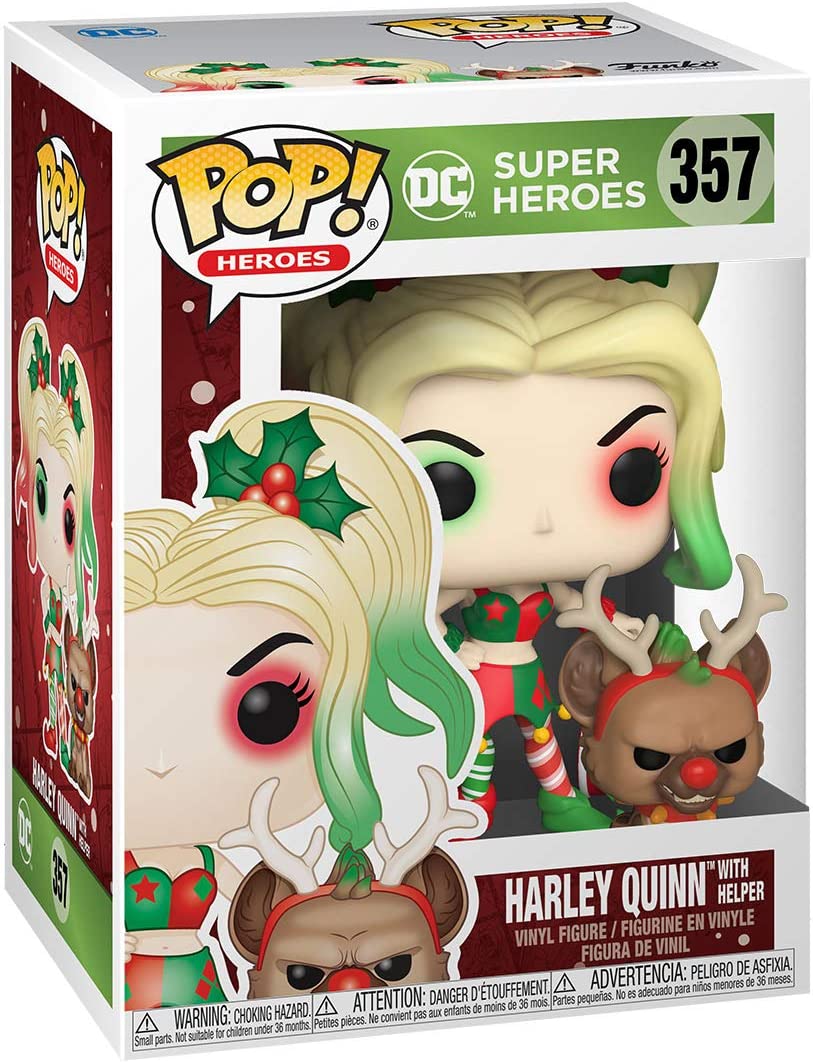 Funko Pop! DC Heroes: DC Holiday - Harley Quinn with Helper Vinyl Figure