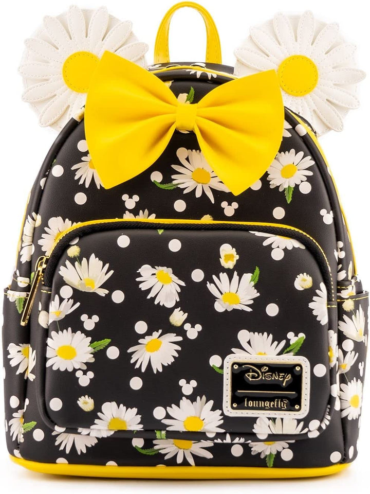 Loungefly Disney Minnie Mouse Daisies Womens Double Strap Shoulder Bag Purse Backpack
