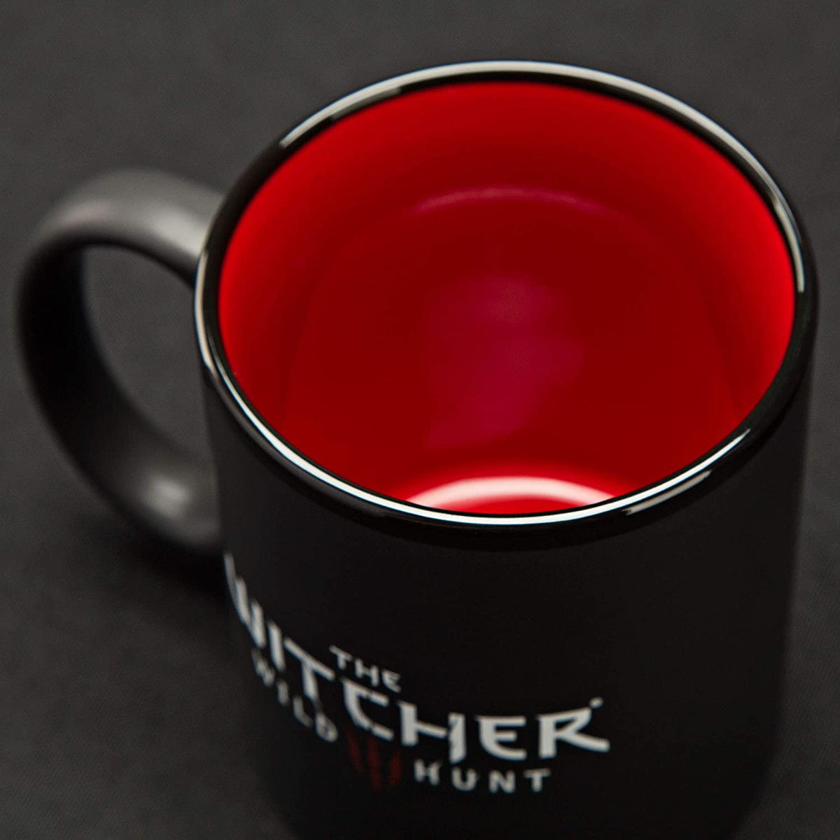 The Witcher 3 White Wolf Medallion Ceramic Mug, 11 ounces