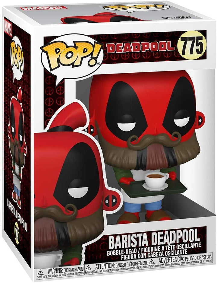Funko Pop! Marvel: Deadpool 30th - Coffee Barista Deadpool Vinyl Figure