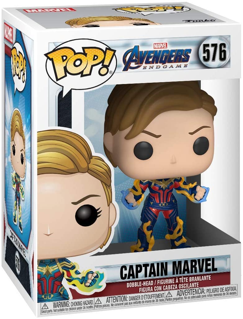 Funko Pop Marvel: Avengers Endgame - Captain Marvel with New Hair Vinyl Figure