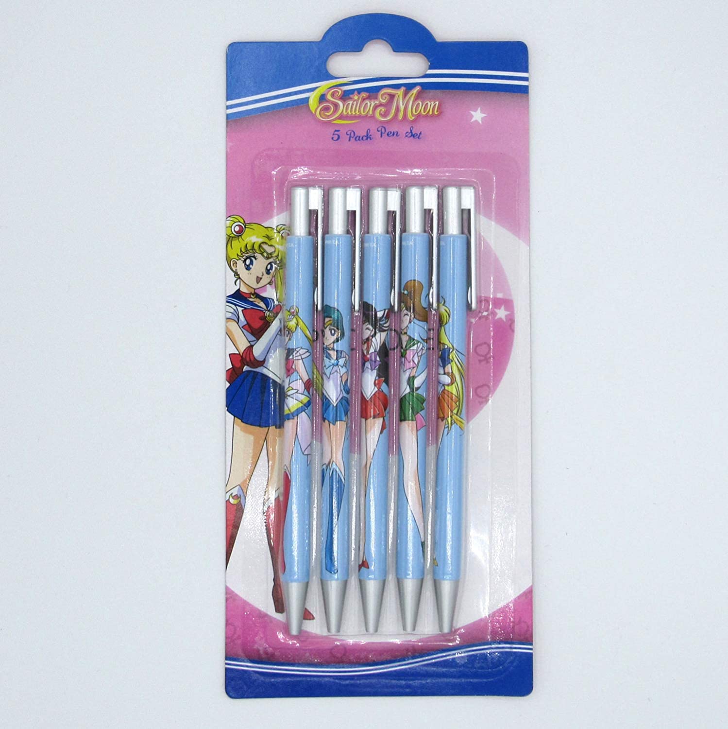 Sailor Moon Featuring Sailor Mercury Mars Jupiter Venus and Sailor Moon Pen Set of Five
