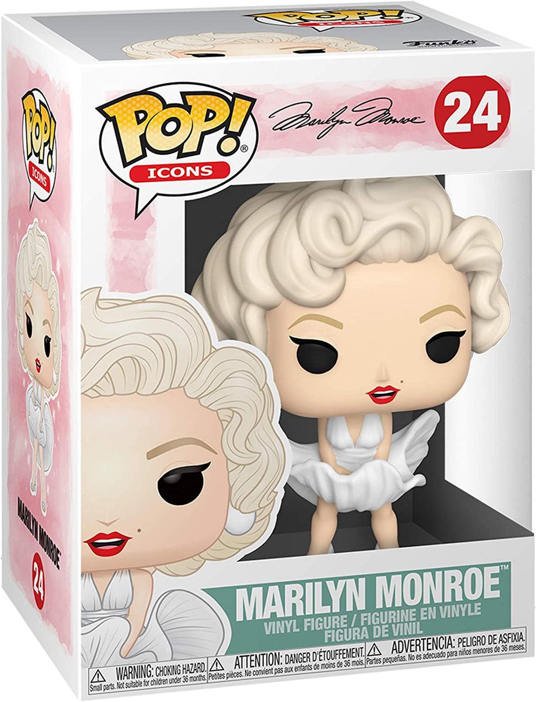 Funko Pop! Icons Marilyn Monroe White Dress Vinyl Figure