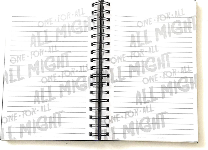 My Hero Academia All Might One For All Anime Hardcover Spiral Notebook
