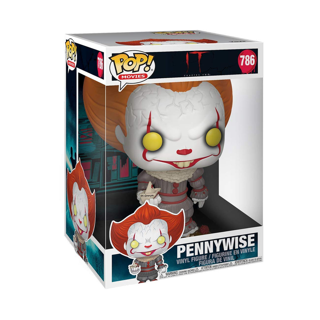 Funko Pop Movies IT Chapter 1 Pennywise With Boat 10-Inch Vinyl Figure