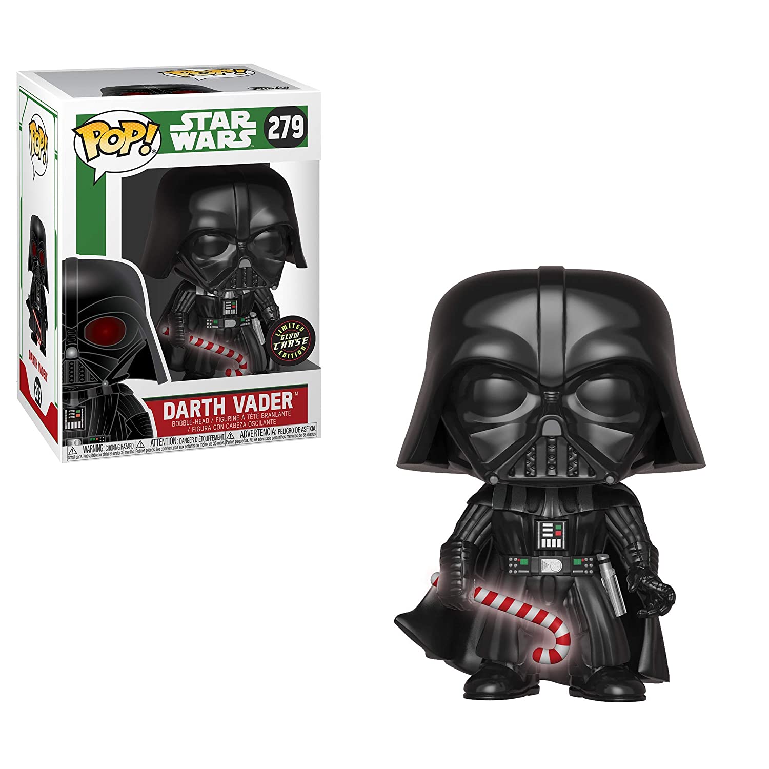 Funko Pop Star Wars: Holiday - Darth Vader with Candy Cane Chase Vinyl Figure