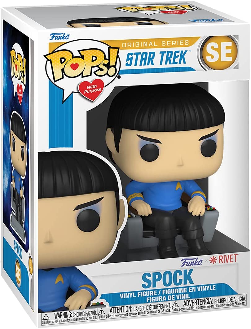 Funko Pop! TV: Star Trek Rivet - Spock in Chair Vinyl Figure