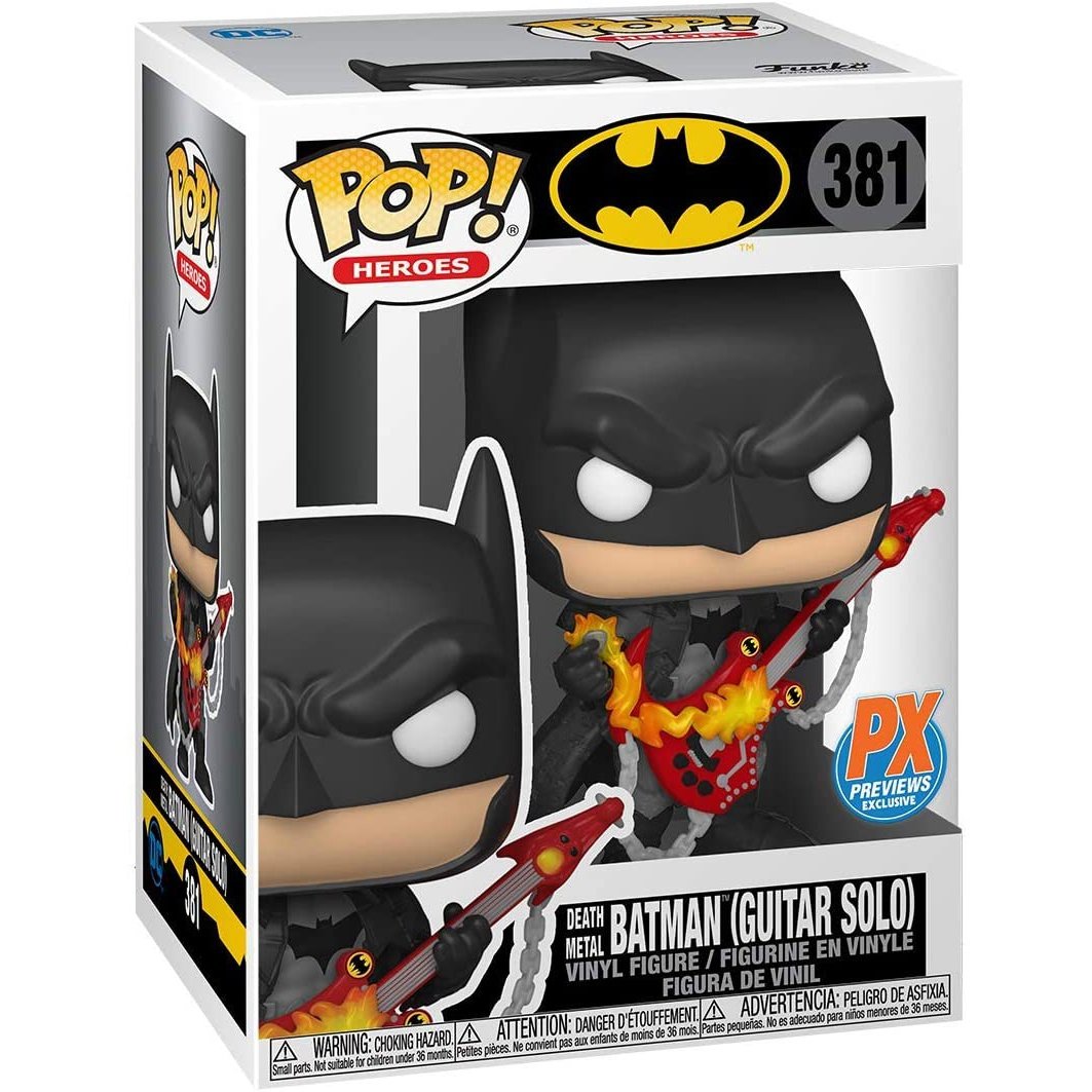 Funko Pop! DC Heroes: Death Metal Batman with Guitar Vinyl Figure