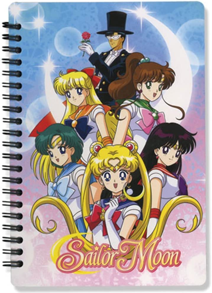 Sailor Moon Girls Group Spiral Notebook Great Eastern Entertainment