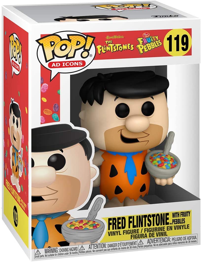 Funko Pop! Ad Icons: Fruity Pebbles - Fred with Cereal Vinyl Figure