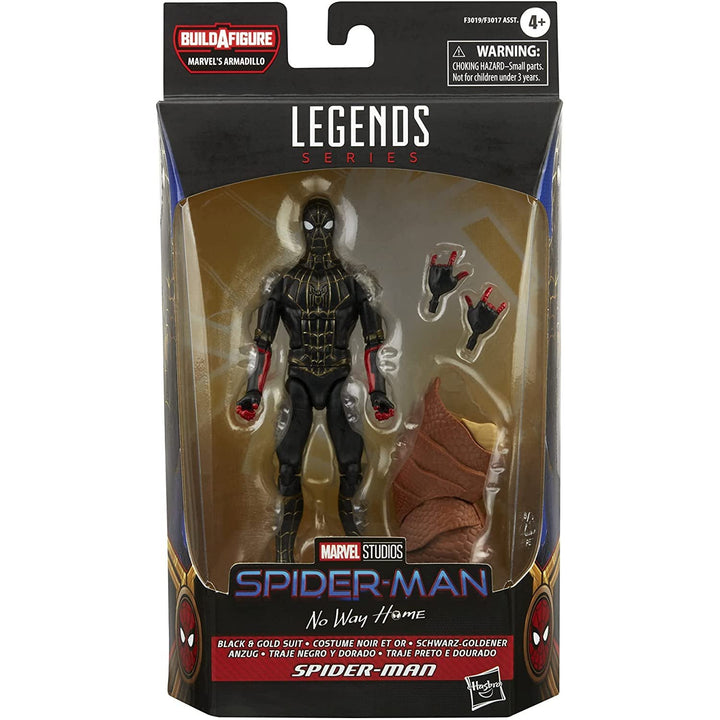 Spider-Man Marvel Legends Series Black & Gold Suit 6-inch Collectible Action Figure