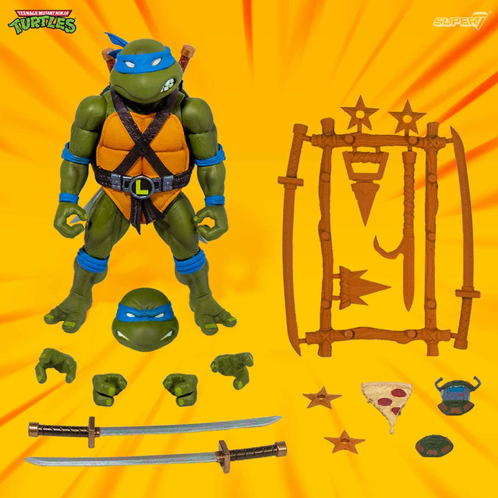 Super7 Teenage Mutant Ninja Turtles: Leonardo Ultimates Action Figure