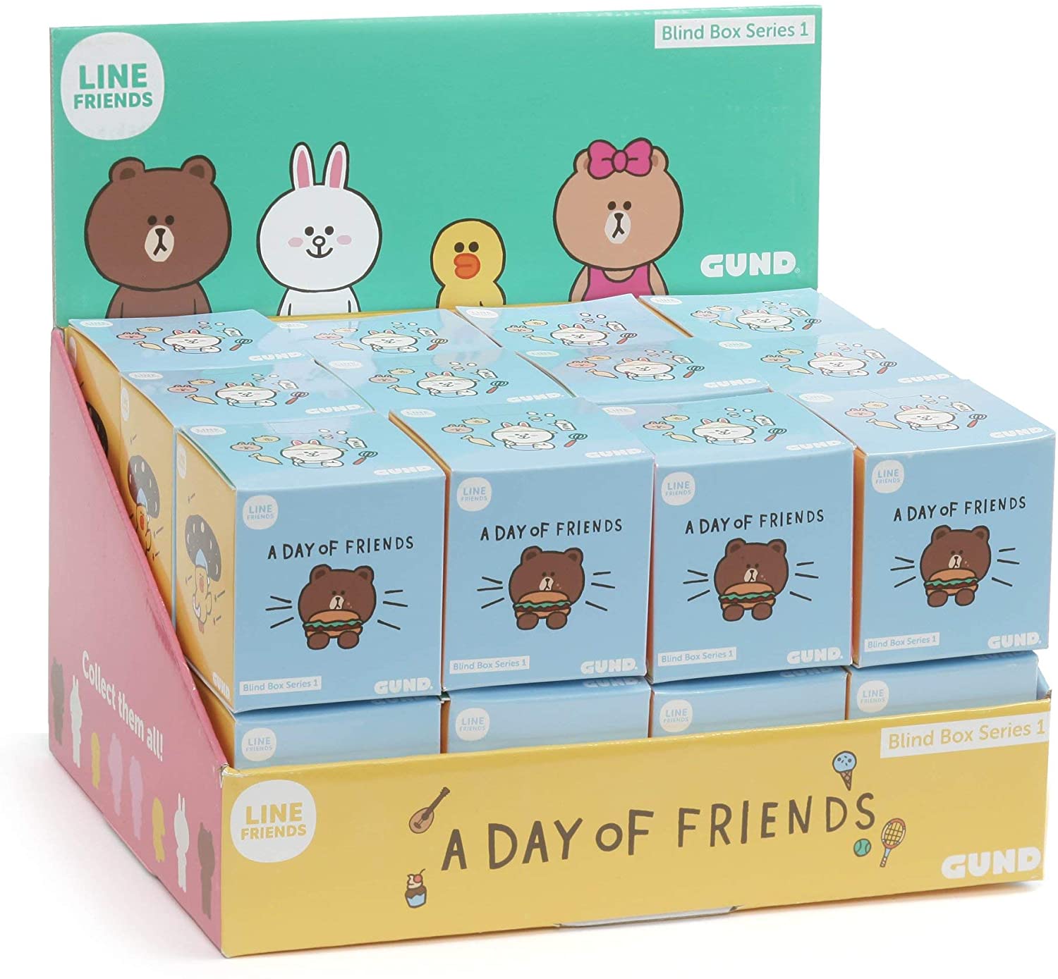 GUND LINE Friends Blind Box Series #1 Mystery Plush, 3"