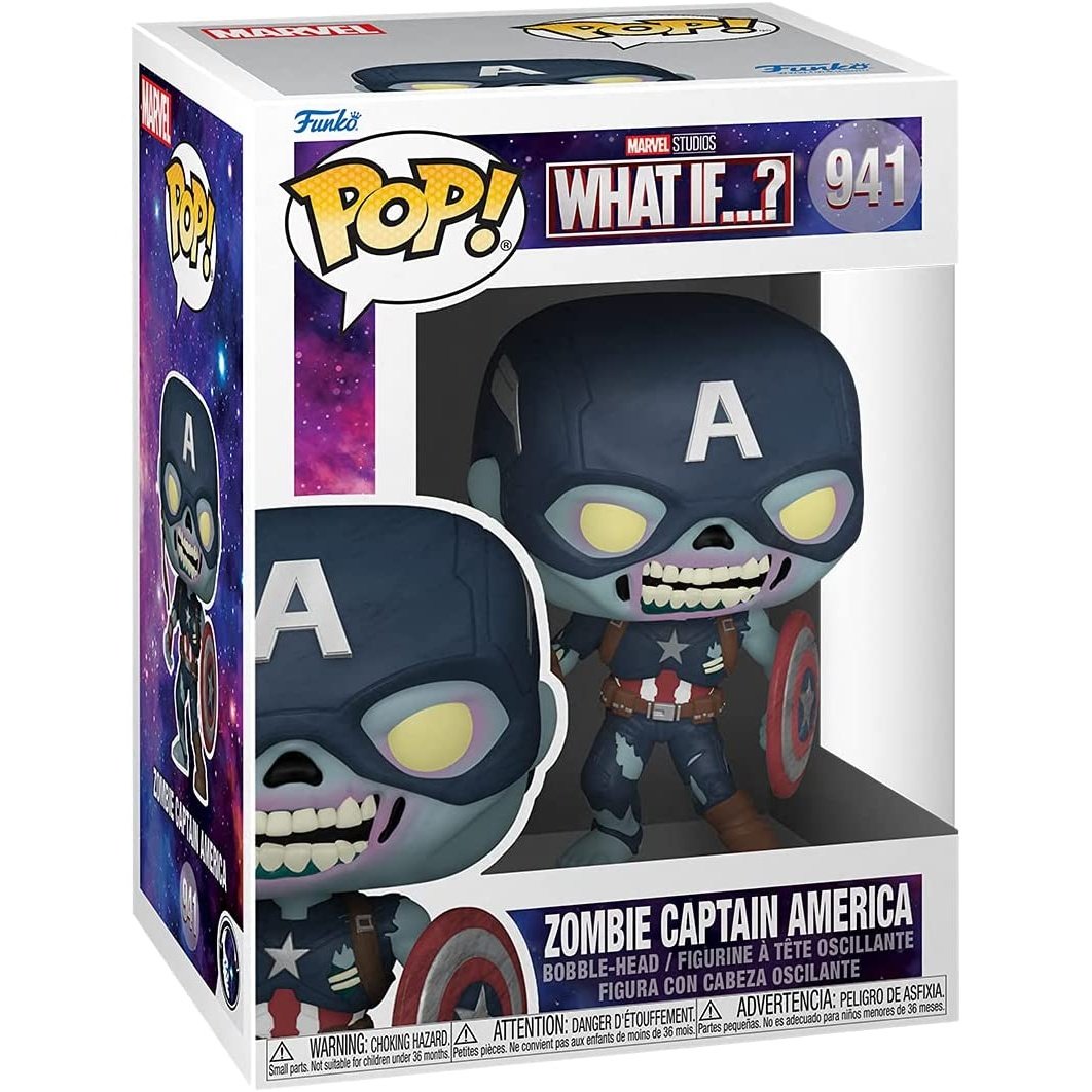 Funko Pop! Marvel: What If? - Zombie Captain America Vinyl Figure