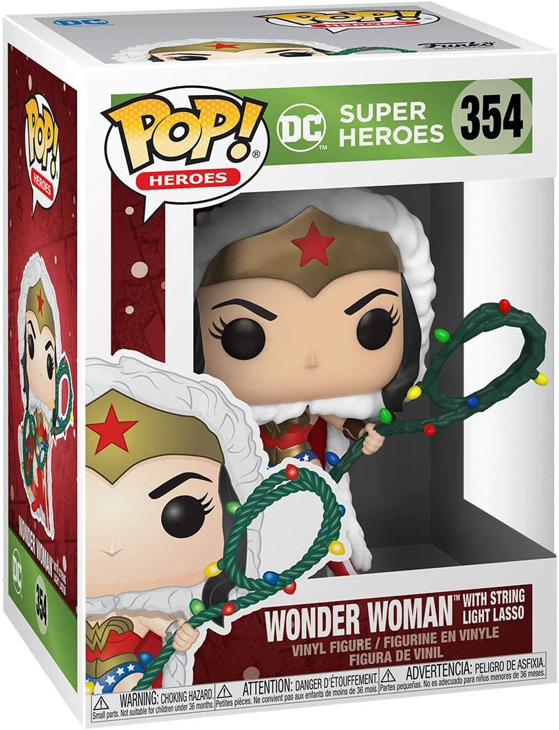 Funko Pop! DC Heroes: Holiday - Wonder Woman with Lights Lasso Vinyl Figure