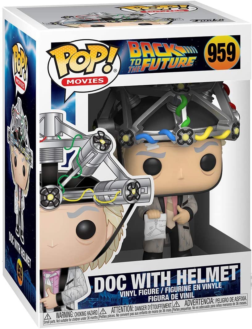 Funko Pop! Movies: Back to The Future - Doc with Helmet Vinyl Figure