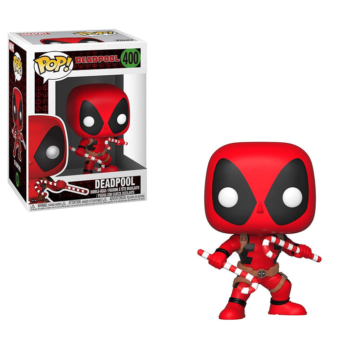 Funko Pop Marvel Holiday - Deadpool with Candy Canes Vinyl Figure