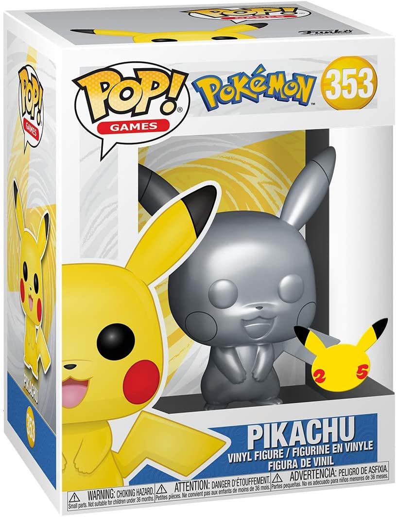 Funko Pop! Games: Pokemon - Silver Metallic Vinyl Figure
