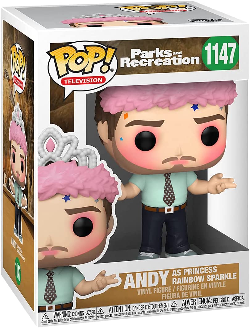 Funko Pop! Parks and Rec - Andy as Princess Rainbow Sparkle Vinyl Figure