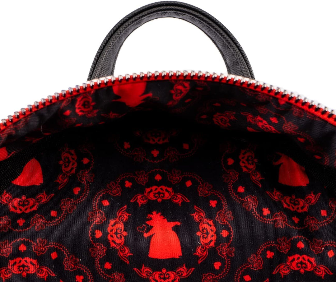 Loungefly Disney Villains Scene Series Queen of Hearts Womens Double Strap Shoulder Bag Purse