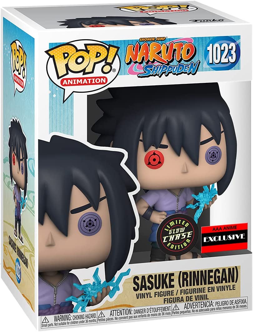 Funko Pop! Naruto Shippuden Sasuke Uchiha Rinnegan Chidori Chase Figure AAA Anime Exlcusive