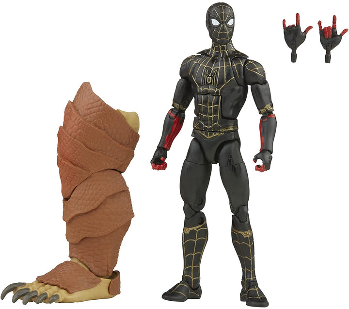 Spider-Man Marvel Legends Series Black & Gold Suit 6-inch Collectible Action Figure Toy