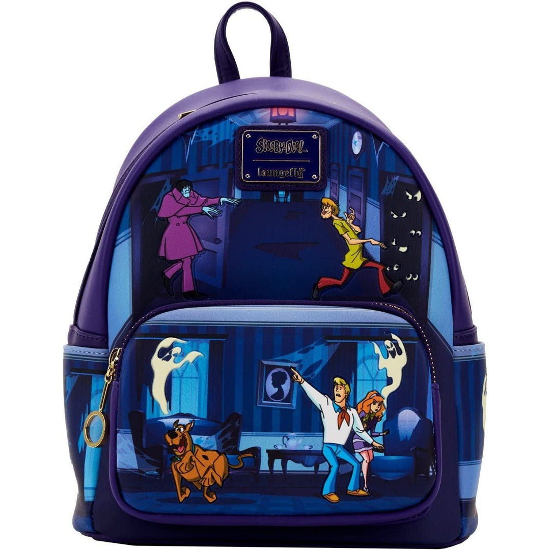 Loungefly Scooby Doo Monster Chase Womens Double Strap Shoulder Bag Purse Backpack