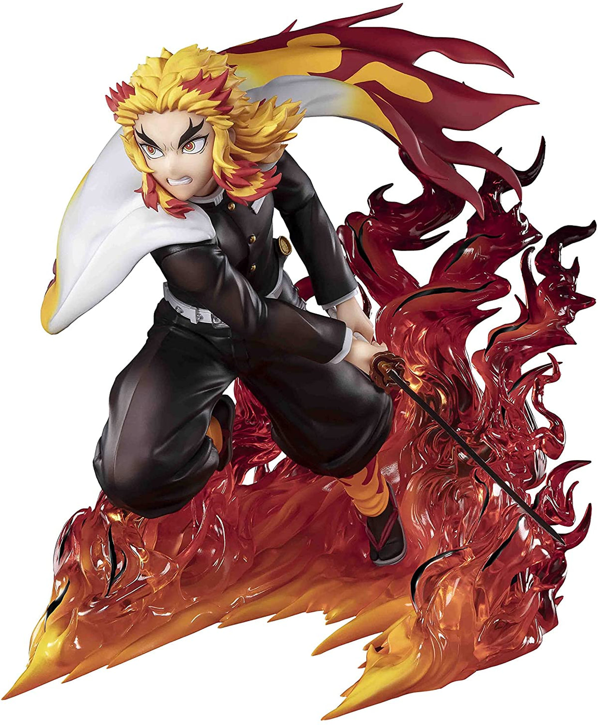 Tamashi Nations Demon Slayer Kimetsu no Yaiba Kyojuro Rengoku Flame Hashira Bandai Spirits Figuarts Zero