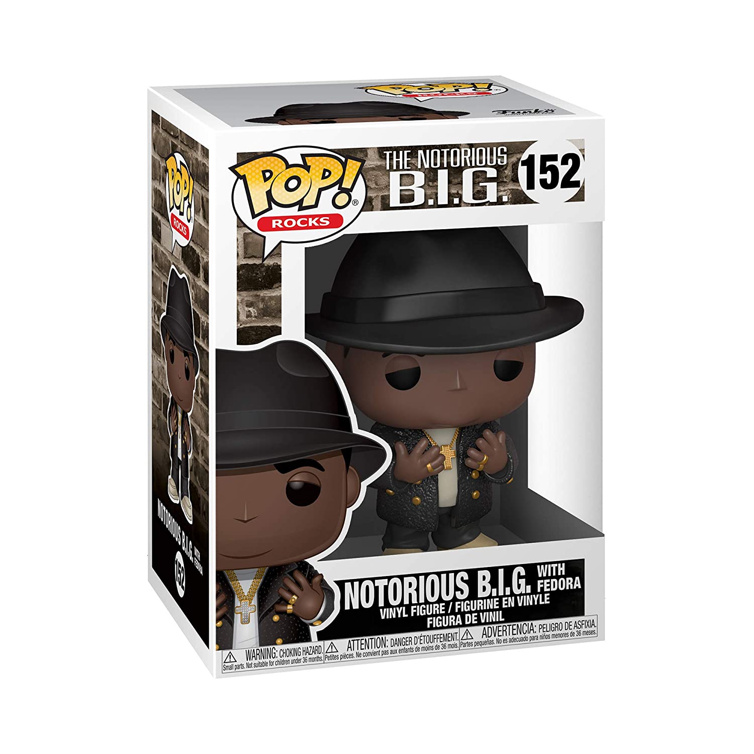 Funko Pop Rocks: Biggie - Notorious B.I.G With Fedora Vinyl Figure