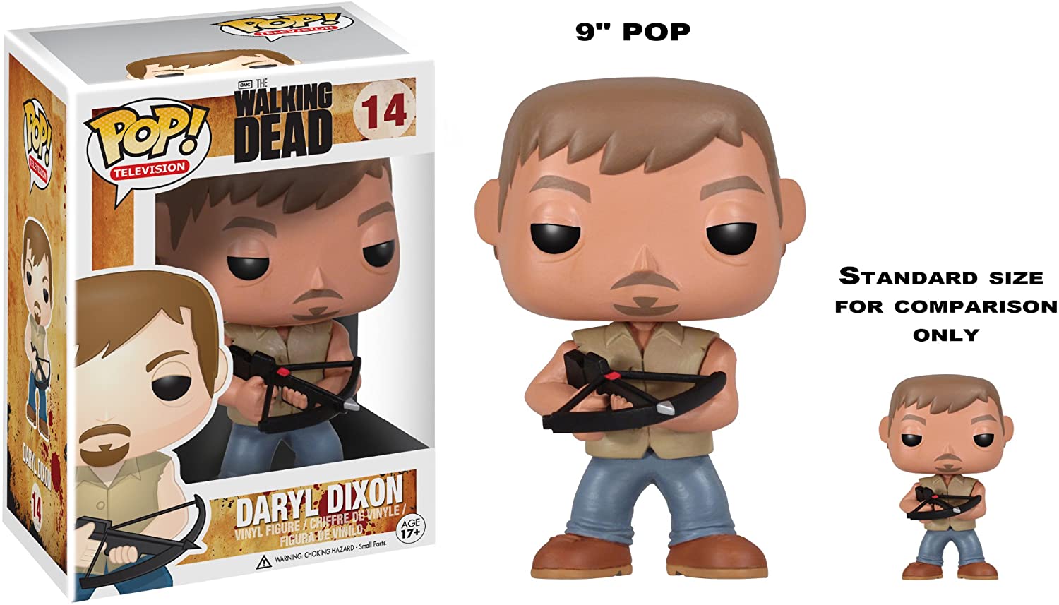 Funko POP Television Walking Dead Daryl Dixon 9" Vinyl Figure
