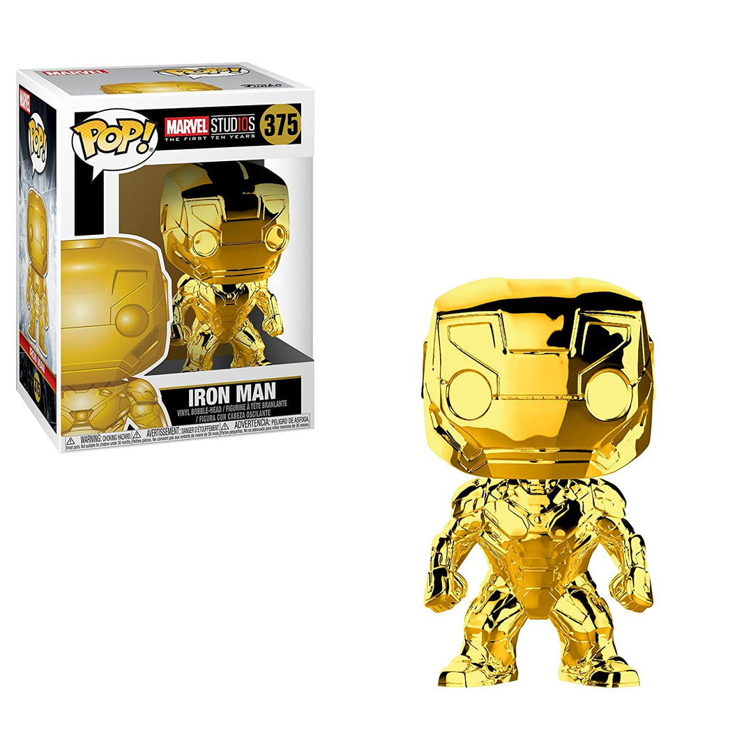 Funko Pop Marvel Marvel Studios 10 - Iron Man Gold Chrome Collectible Vinyl Figure