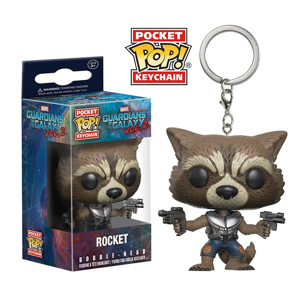 Funko Pop Keychain Guardians Of The Galaxy 2 Rocket Vinyl Action Figure