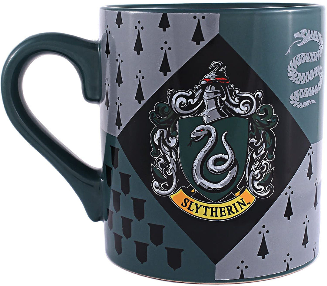 Harry Potter Slytherin House Crest Ceramic Mug 14 Ounces