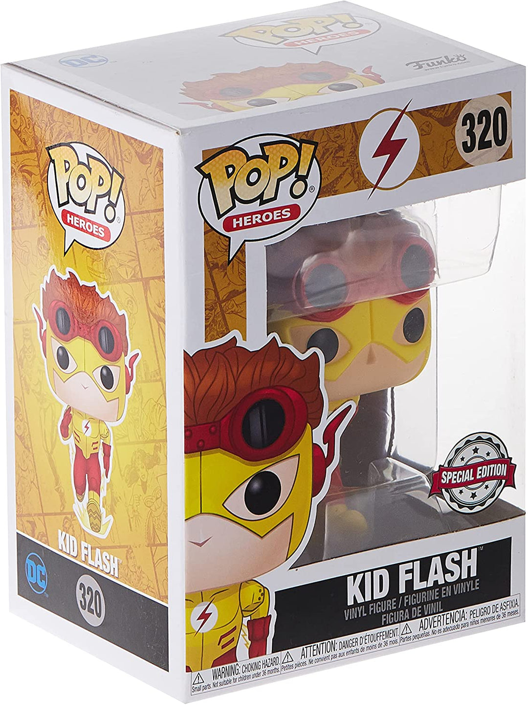 Funko Pop! Heroes Kid Flash Comics Exclusive Vinyl Figure