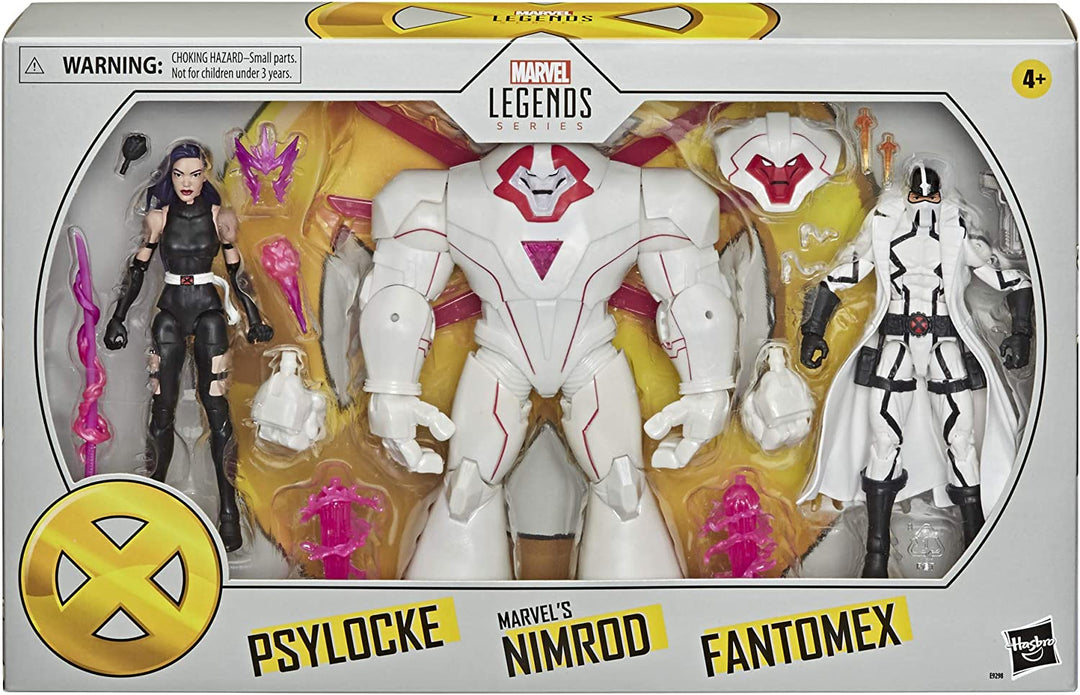 Hasbro Marvel Legends Series X-Men 6" Psylocke, Nimrod, and Fantomex Action Figures 3 Pack
