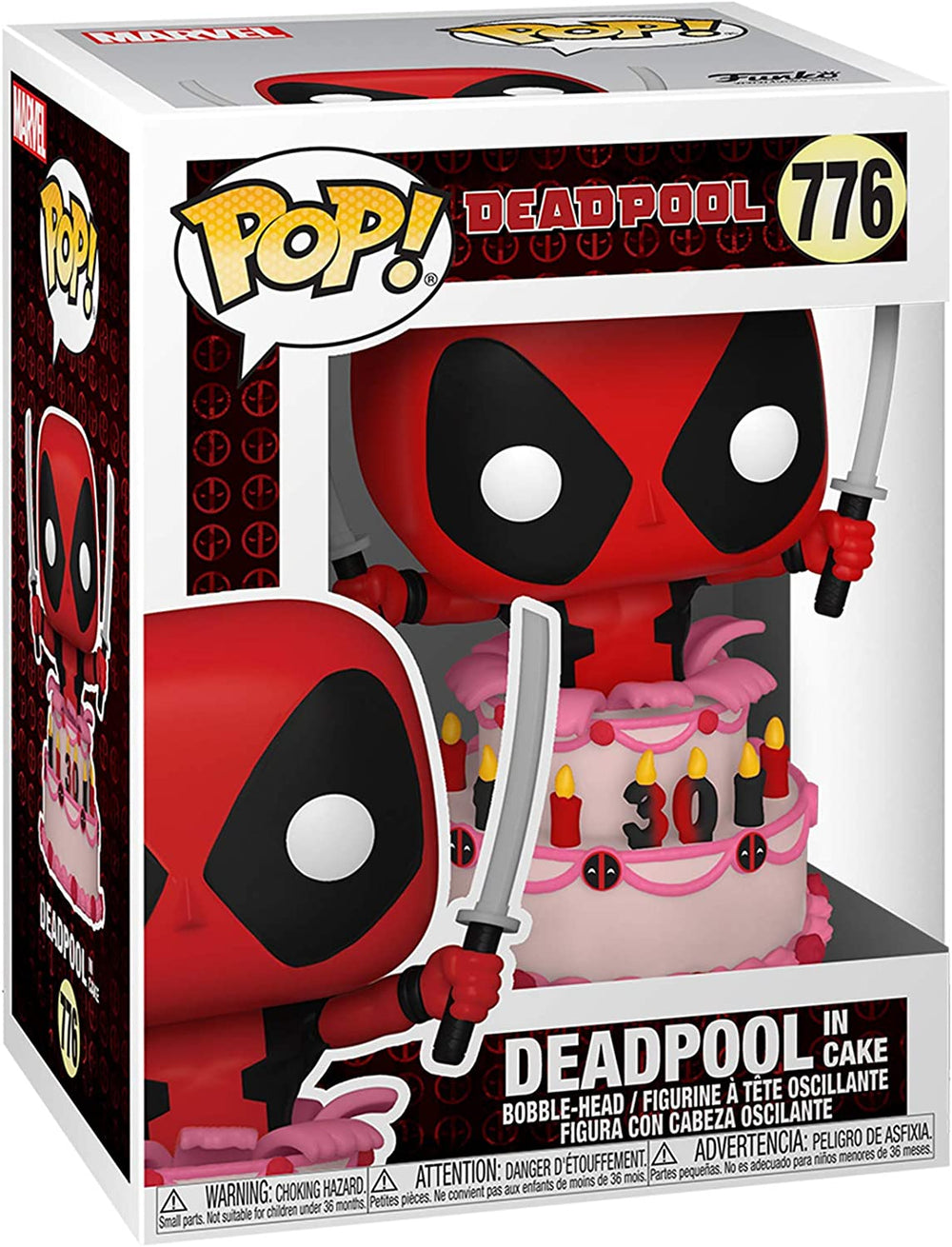Funko Pop! Marvel: Deadpool 30th - Deadpool in Cake Vinyl Figure