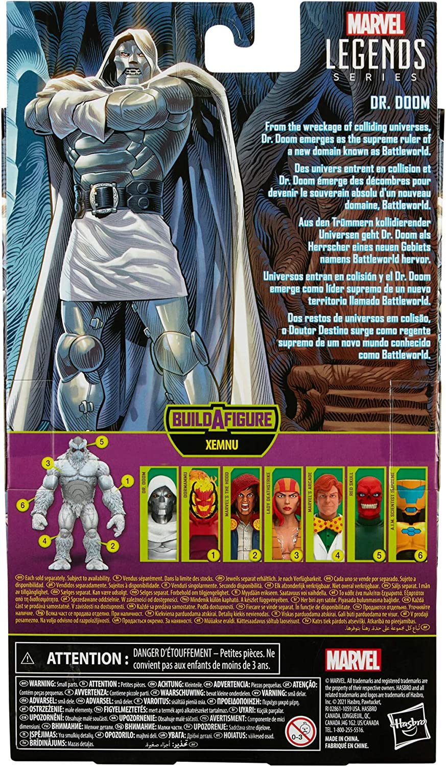 Marvel Hasbro Legends Series 6-inch Dr. Doom Collectible Action Figure