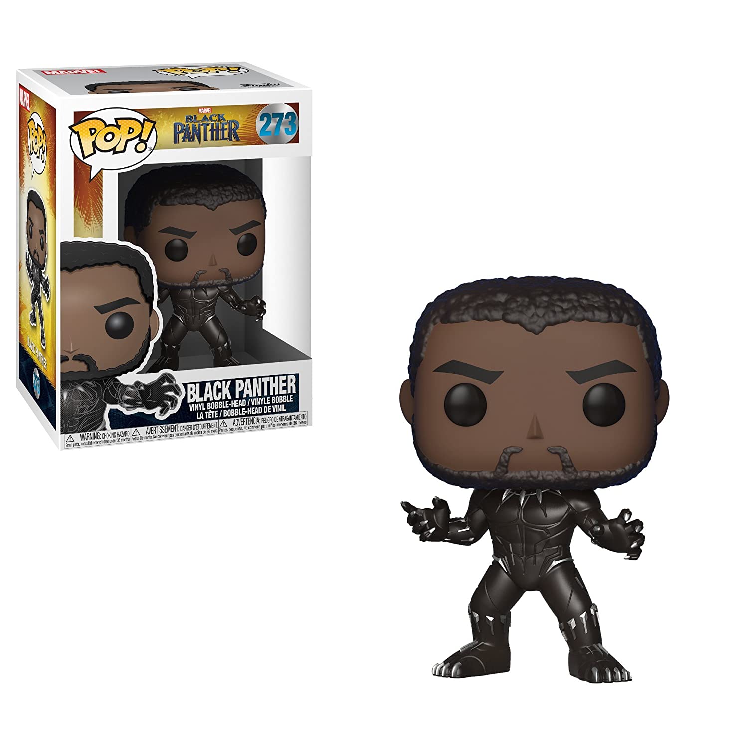 Funko Pop Marvel Black Panther Movie Black Panther Vinyl Action Figure