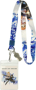 Sword Art Online - Kirito & Asuna Blue Anime Lanyard Neck Strap Id Holder