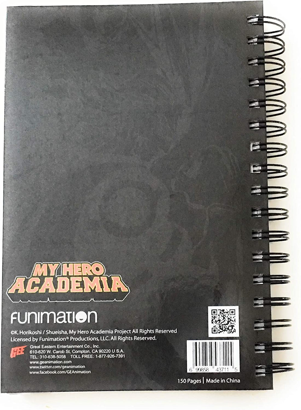 My Hero Academia All Might One For All Anime Hardcover Spiral Notebook