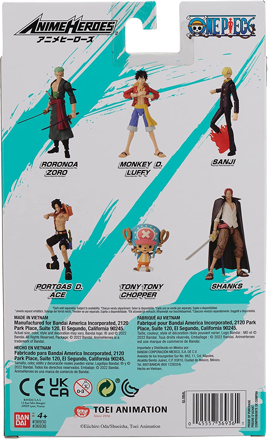 Anime Heroes Bandai One Piece Portgas D. Ace Action Figure – Fundom