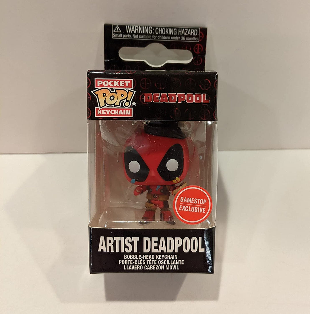 Funko Pop! Keychain Marvel Artist Deadpool Exclusive Vinyl Figure