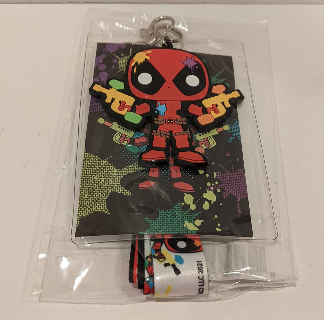 Funko Pop! Marvel Paintbal Deadpool Exclusive Lanyard & Badgeholder