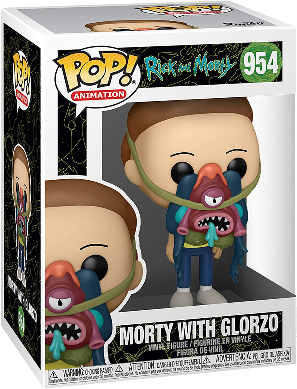 Funko Pop! Animation: Rick & Morty - Morty with Glorzo Vinyl Figure