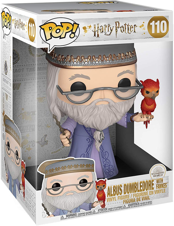 Funko Pop! Harry Potter - 10" Dumbledore with Fawkes Vinyl Figure