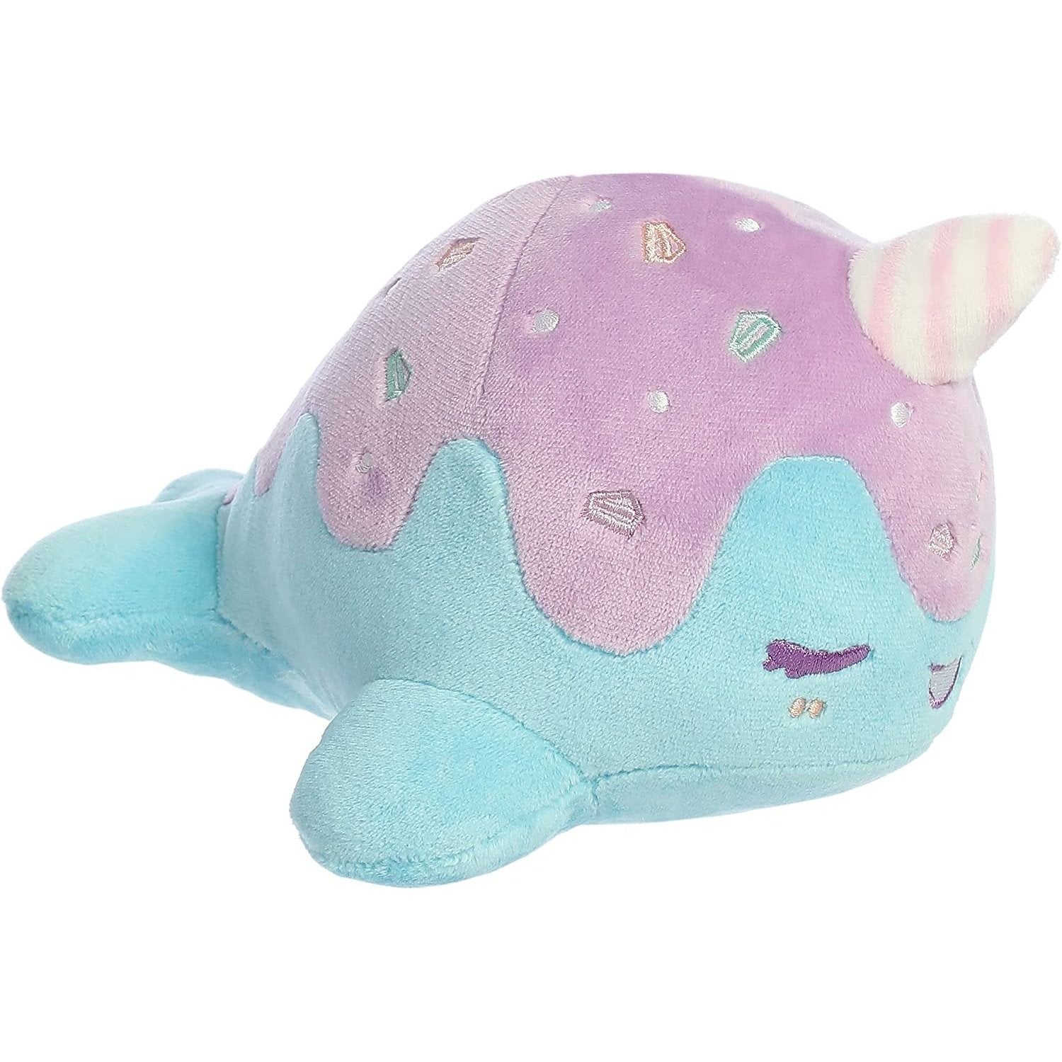 Aurora - Tasty Peach - 7" Birthday Cake Nomwhal Plush