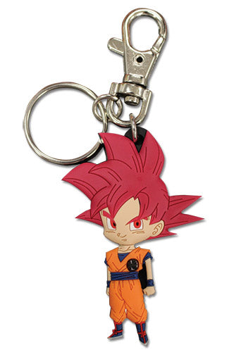 Dragon Ball Super SSG Goku Super Saiyan God Keychain Great Eastern Entertainment